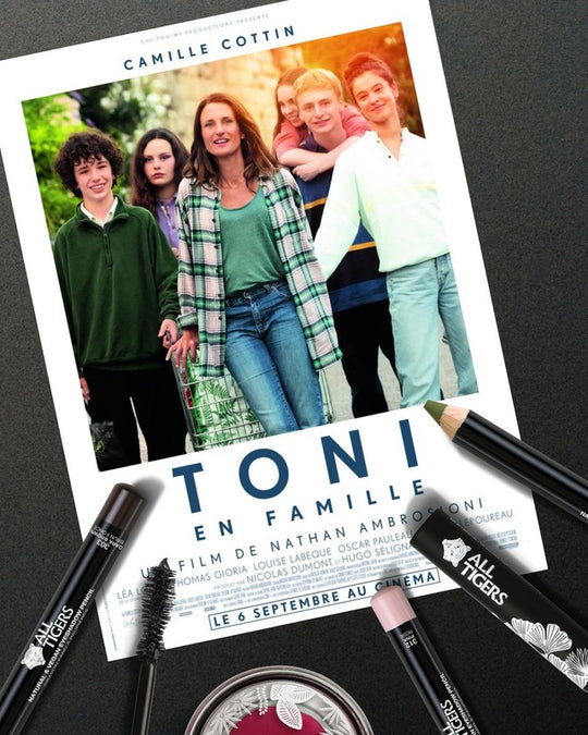 Le maquillage ALL TIGERS utilisé pour le film Toni en Famille avec Camille Cottin