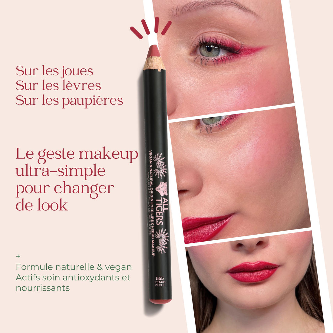 Le MULTI yeux, lèvres, joues | Rouge Intense 558 - All Tigers