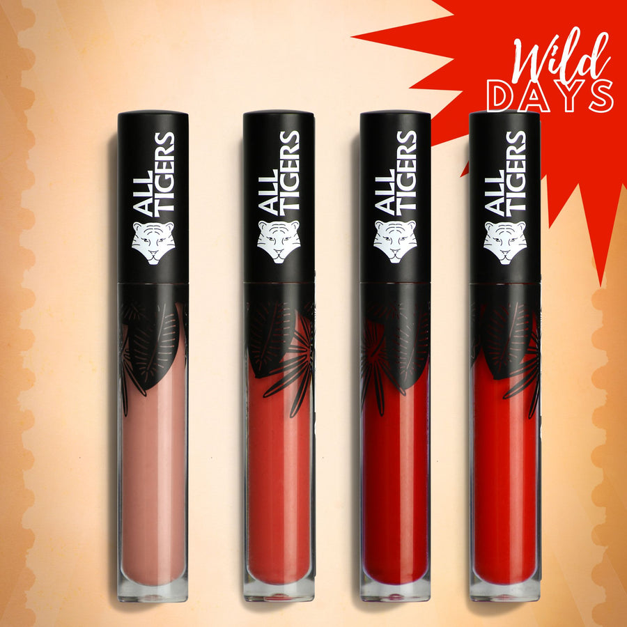 [WILD DAYS] KIT 4 Lipsticks